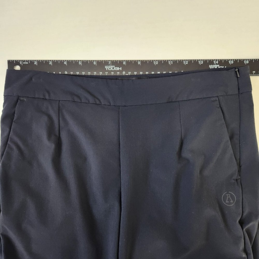Alchemy Equipment Crop Trouser Pant Womens S Navy Side Zip Stretch Relaxed - Picture 5 of 12